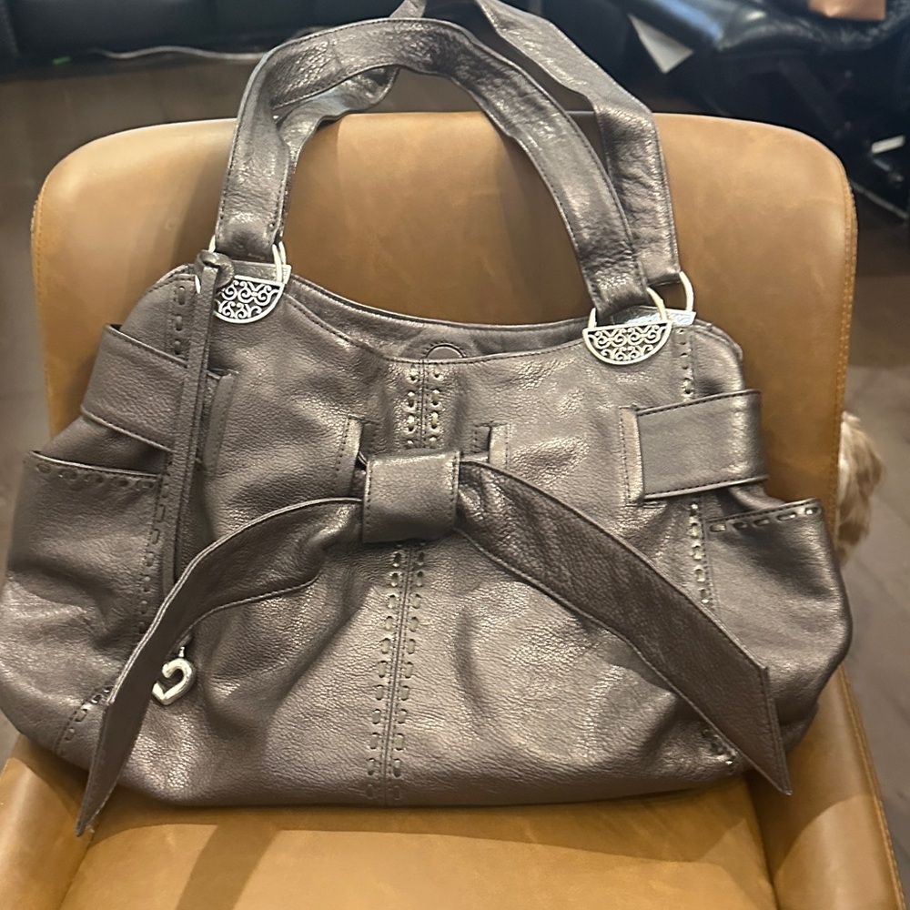 Brighton Metallic Gray Shoulder Bag
